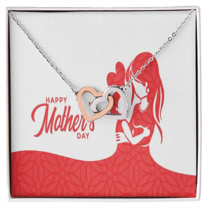 To My Mom Interlocking Hearts Necklace
