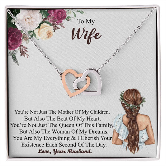 Gift For Wife Wife - Necklace Interlocking Hearts Necklace