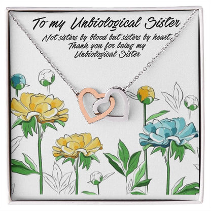 My Unbiological Sister Interlocking Hearts Necklace