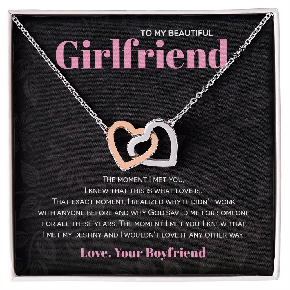 Interlocking Hearts - God Saved Me For You Interlocking Hearts Necklace