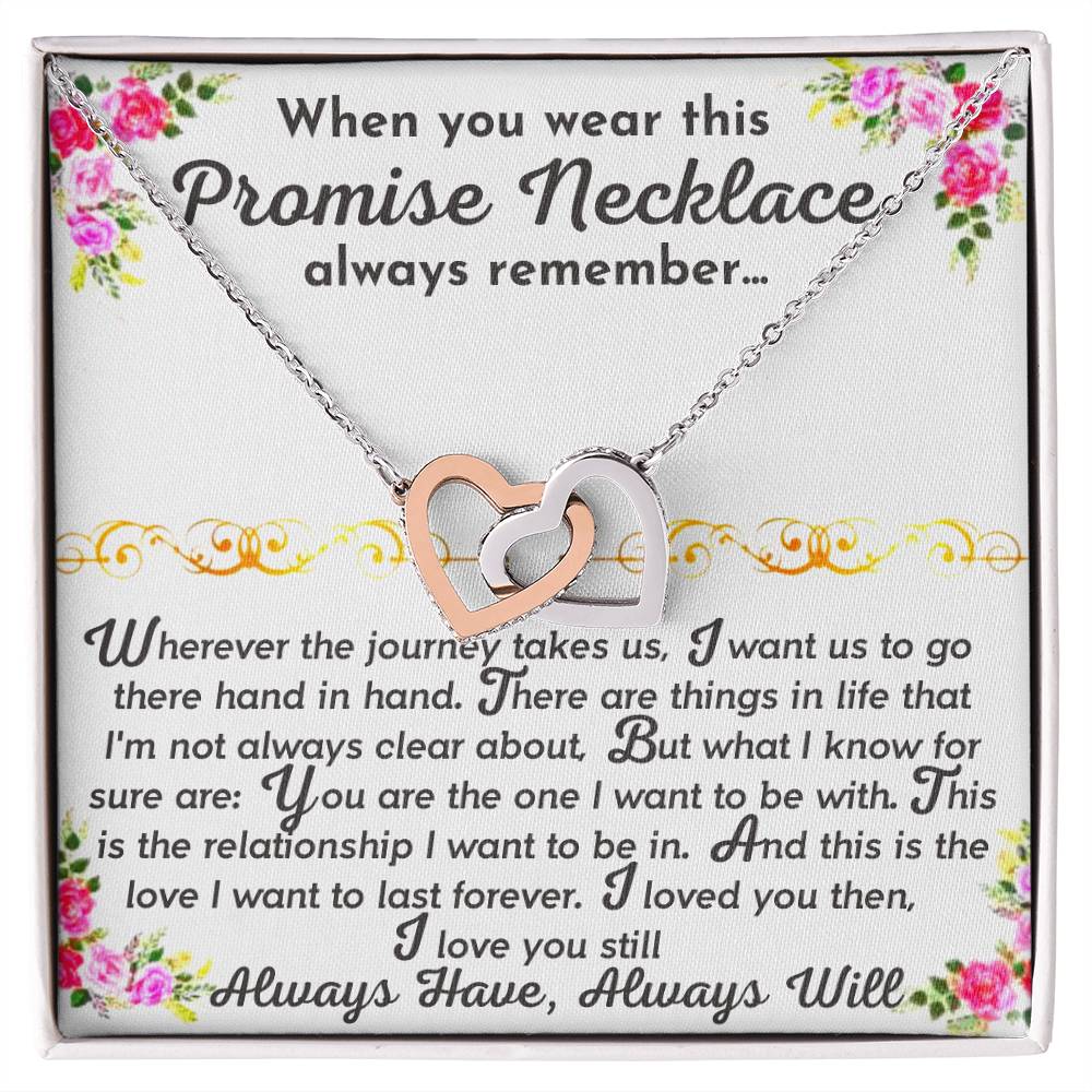 The Promise Necklace Interlocking Hearts Necklace