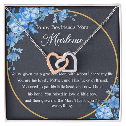 To My Boyfriend 'S Mom - Marlena Interlocking Hearts Necklace