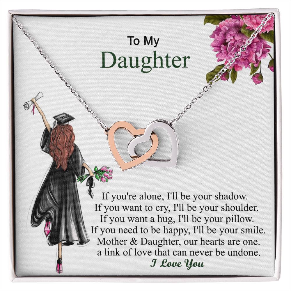 Graduation Gift For Her Graduation Day - Necklace Interlocking Hearts Necklace