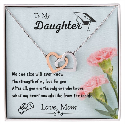Interlocking Hearts Graduation Gift For Daughter By Mom Interlocking Hearts Necklace
