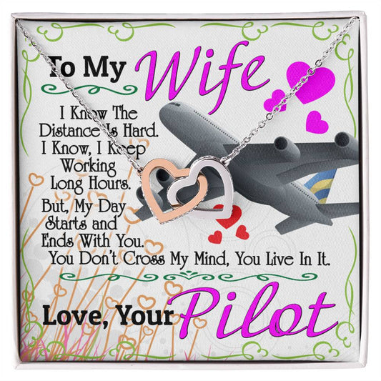 Pilot'S Wife - Interlocking Heart Necklace Interlocking Hearts Necklace