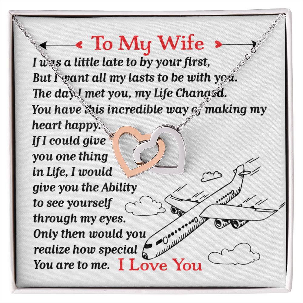 Pilot'S Wife- Interlocking Heart Necklace Interlocking Hearts Necklace