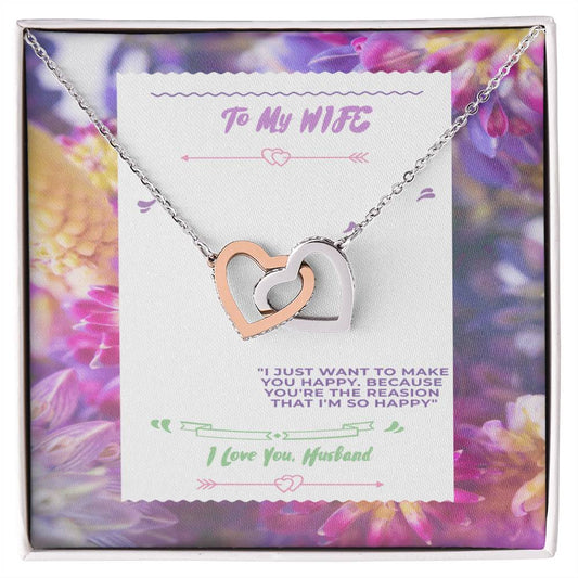 The Best Birthday Gifts For Your Wife Interlocking Hearts Necklace