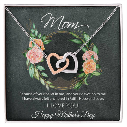Interlocking Hearts Mother'S Day Necklace Interlocking Hearts Necklace