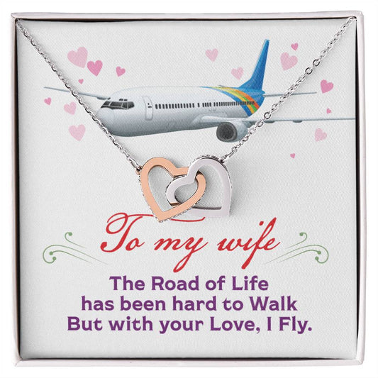 Pilot'S Wife - Interlocking Heart Necklace Interlocking Hearts Necklace