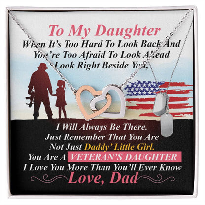 Veteran'S Daughter - Interlocking Heart Necklace Interlocking Hearts Necklace