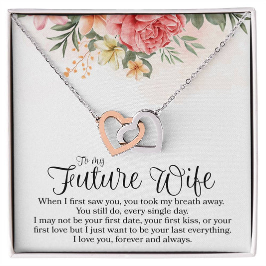 Interlocking Hearts - To Future Wife Interlocking Hearts Necklace