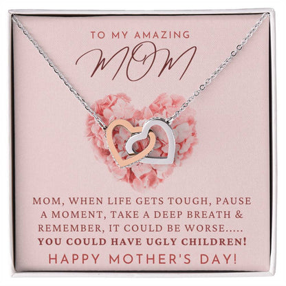 The Perfect Mother'S Day Gift. Interlocking Hearts Necklace