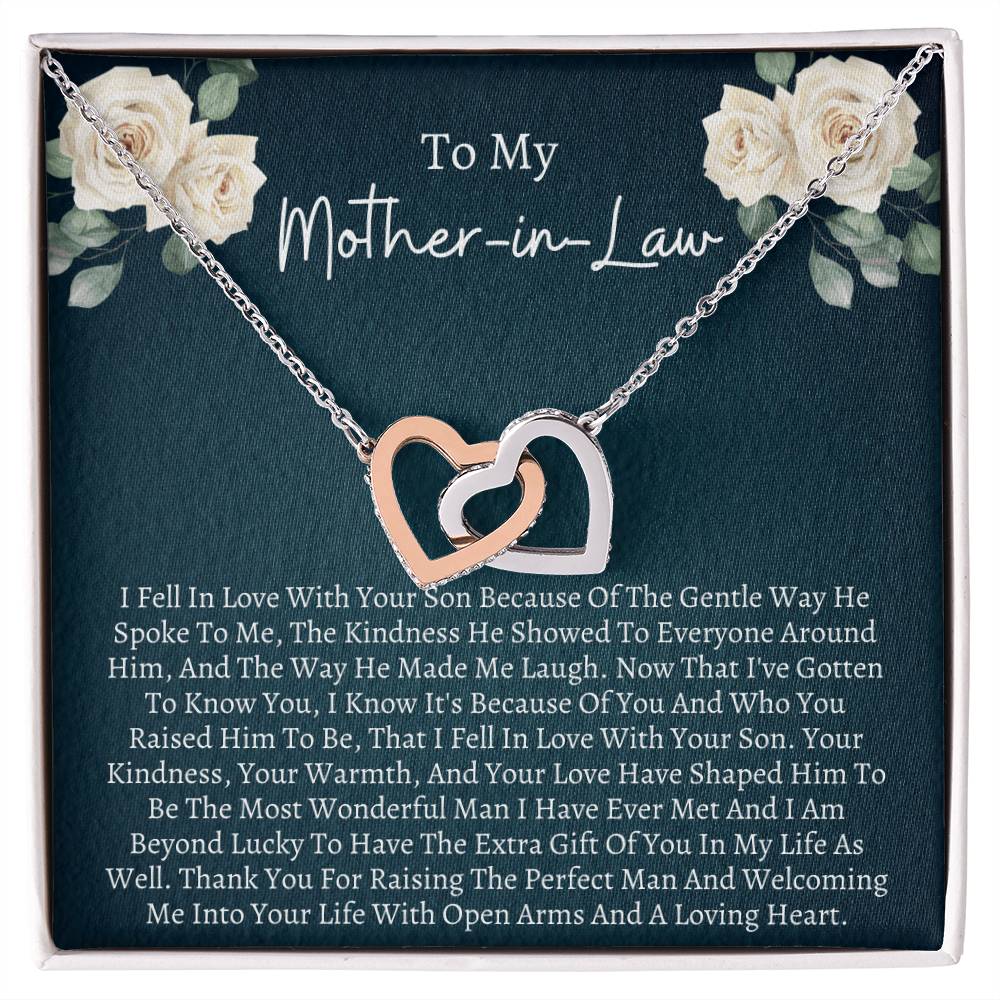 Gift For Mother In Law Interlocking Interlocking Hearts Necklace
