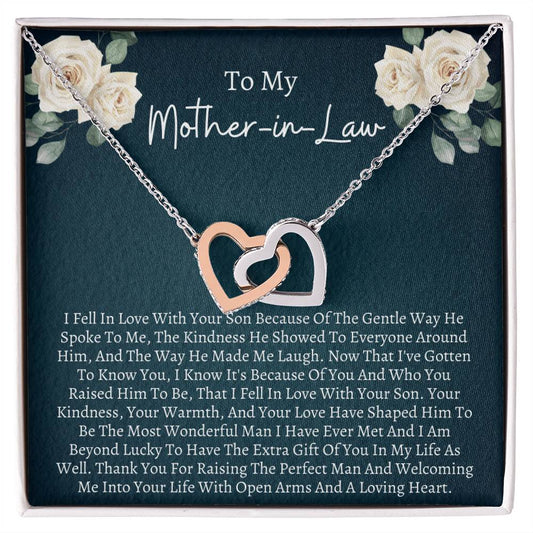 Gift For Mother In Law Interlocking Interlocking Hearts Necklace