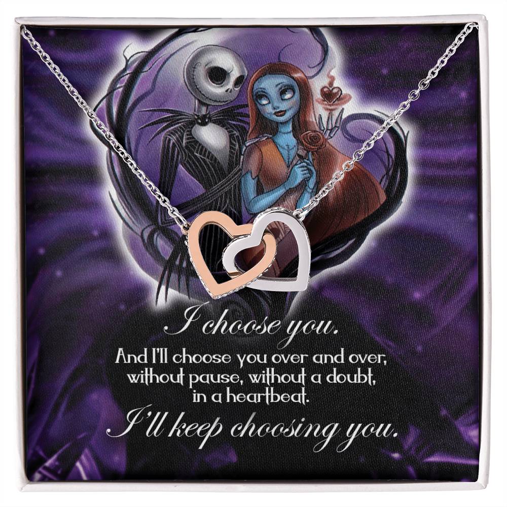 Keep Choosing You Interlocking Interlocking Hearts Necklace