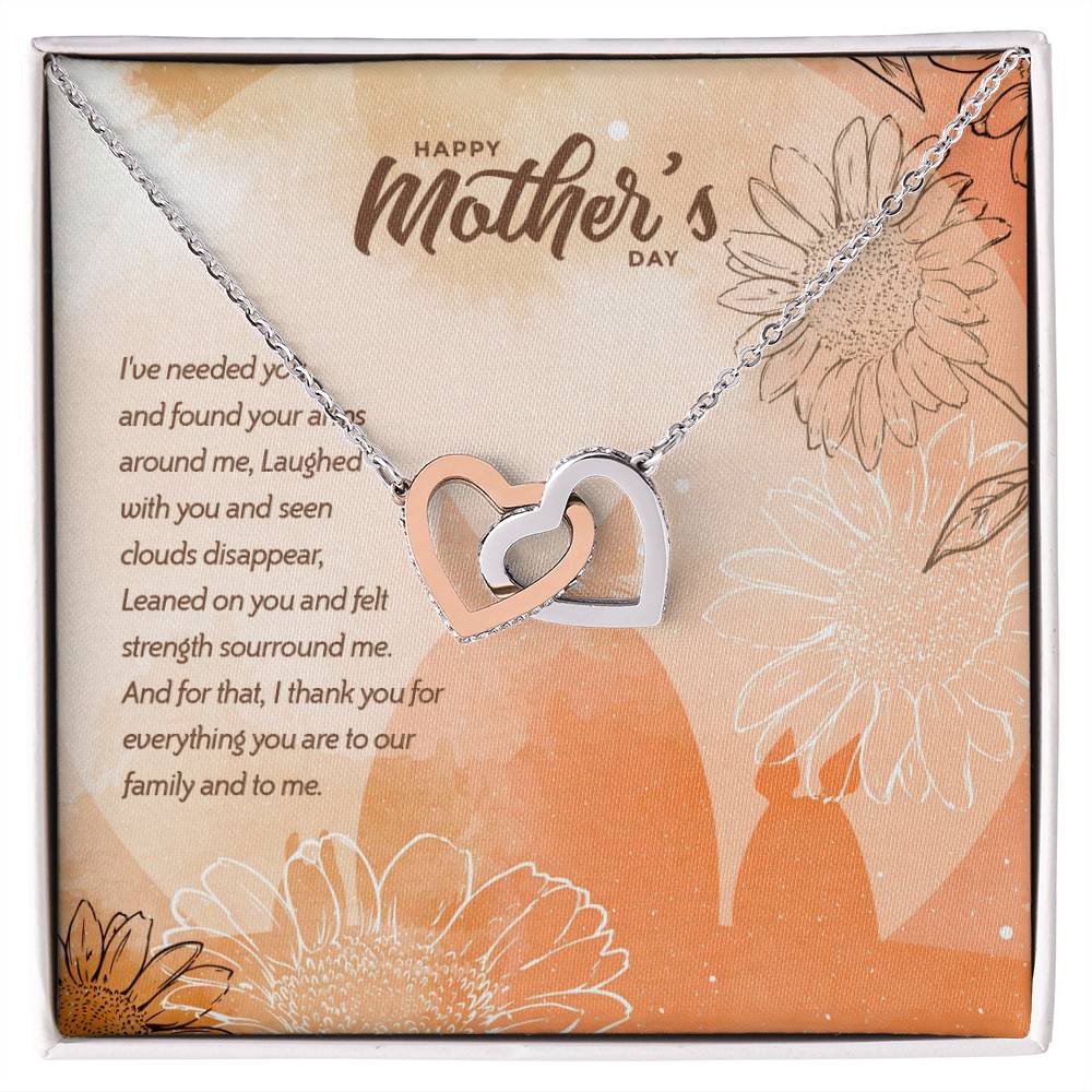 Special Edition Thank You For Everything - Happy Mothers Day Interlocked Hearts Necklace Tm2V5 Interlocking Hearts Necklace