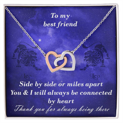Leo To Leo Best Friend Interlocked Hearts Necklace Interlocking Hearts Necklace