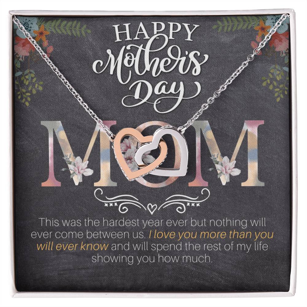 Interlocking Hearts Necklace For Mom