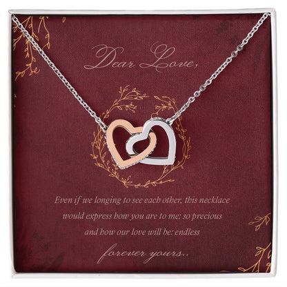 Coupledhearts Luxury Necklace Interlocking Hearts Necklace