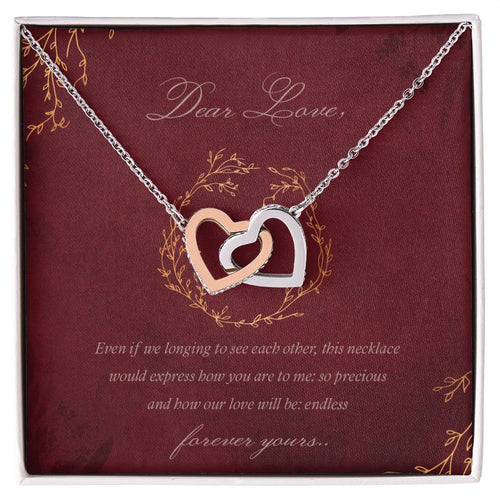 Coupledhearts Luxury Necklace Interlocking Hearts Necklace