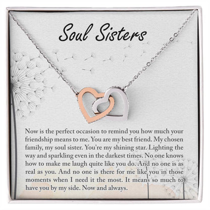 Soul Sisters - Necklace Interlocking Hearts Necklace