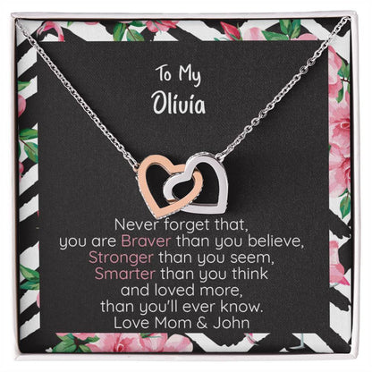 Olivia Braver Interlocking Hearts Necklace