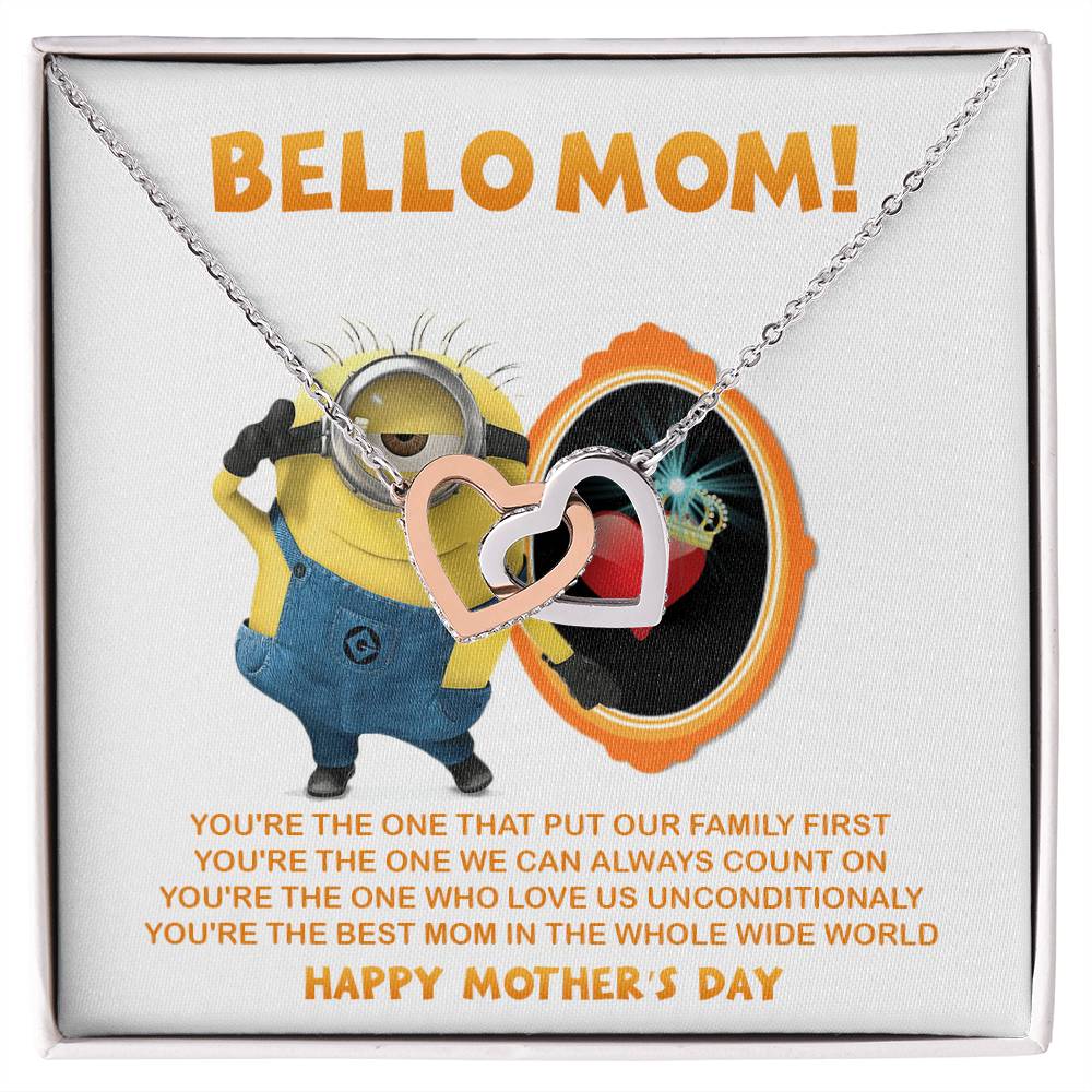 Bello Mom! - Happy Mother'S Day - Tmm17 Interlocking Hearts Necklace