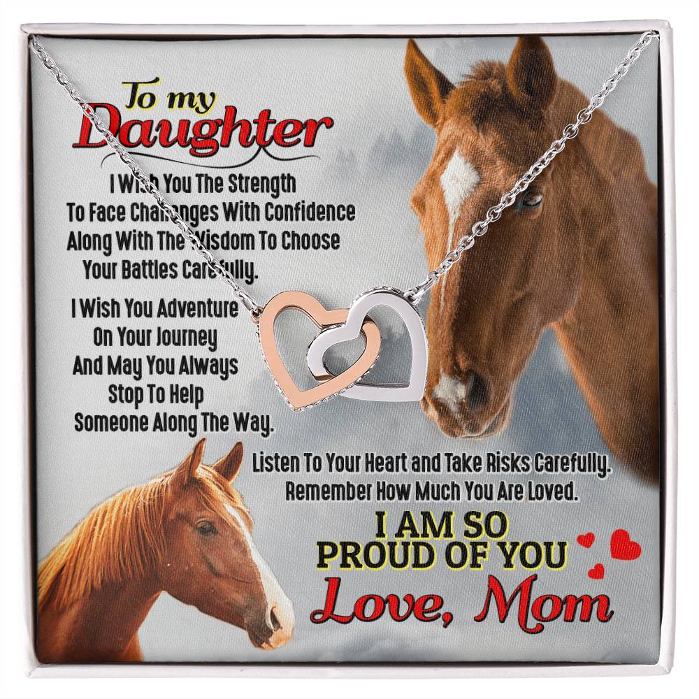 Horse Lover'S Daughter - Interlocking Heart Necklace Interlocking Hearts Necklace