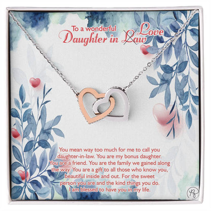 Perfect Us Gifts To Our Daughter-In-Law Gift On Wedding Day?????? Interlocking Hearts Necklace