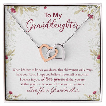 Collection Granddaughter - All That You Are - Interlocking Hearts Necklace