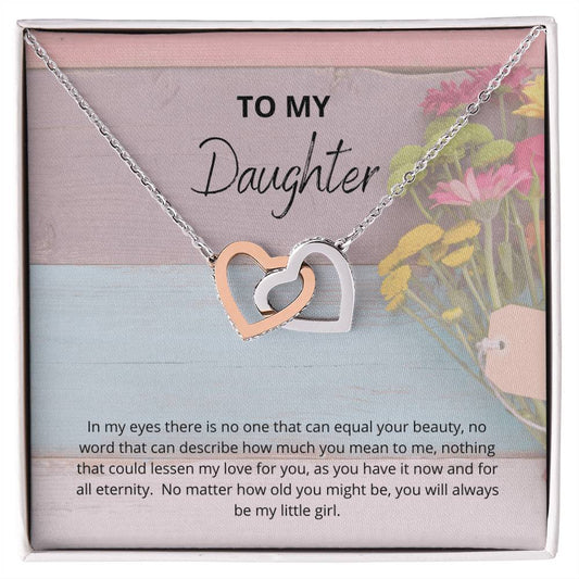 Necklace For Daughter Interlocking Hearts Necklace