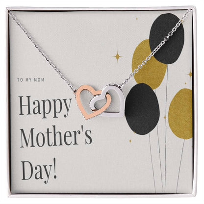 To My Mom Interlocking Hearts Necklace