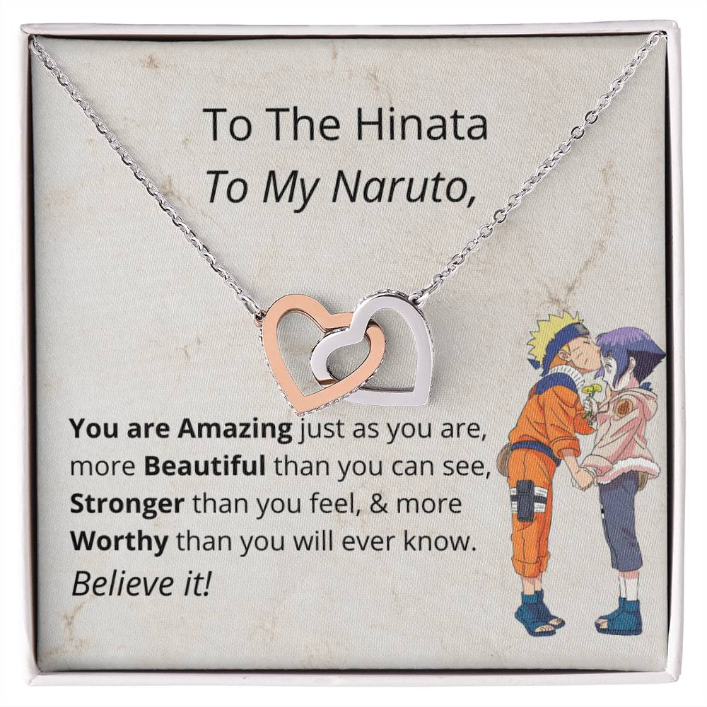 You'Re Amazing Believe It! - Necklace Interlocking Hearts Necklace