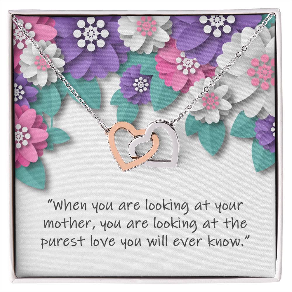 Wishing You Happy Mother'S Day - Necklace Interlocking Hearts Necklace
