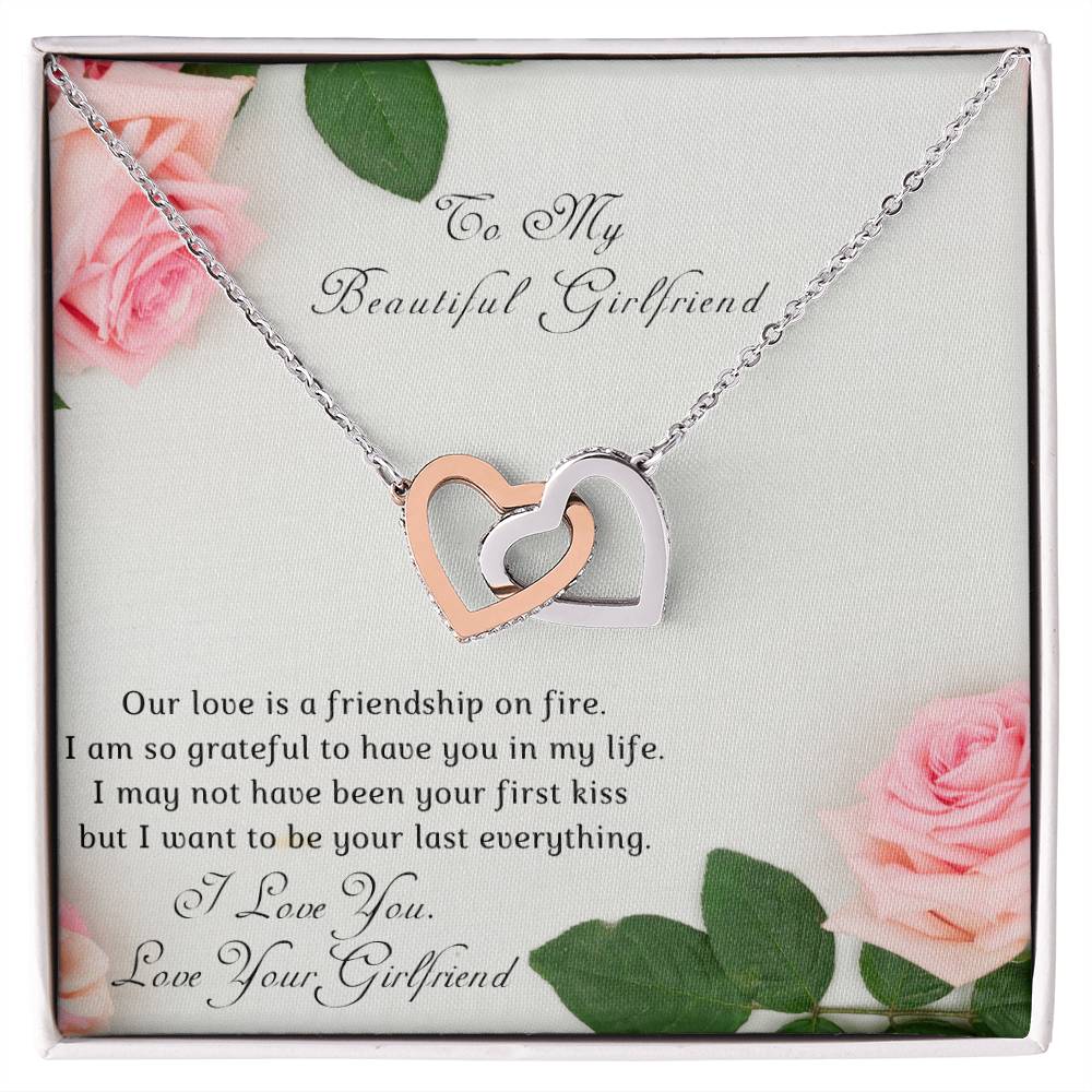 Girl To Girlfriend-Two Hearts Necklace-Our Love Is A. Interlocking Hearts Necklace
