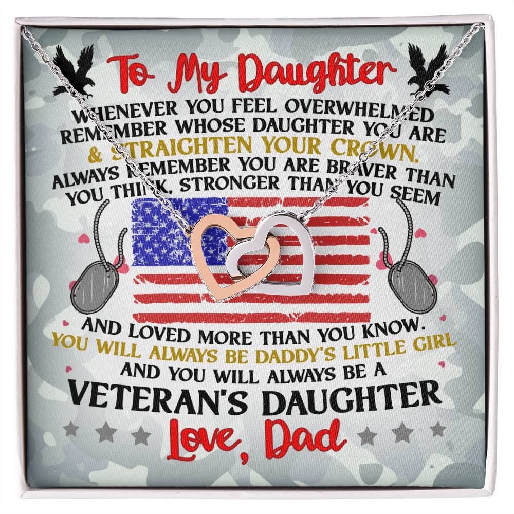 Veteran'S Daughter - Interlocking Heart Necklace Interlocking Hearts Necklace