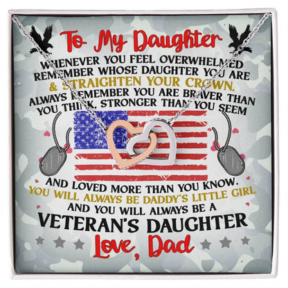 Veteran'S Daughter - Interlocking Heart Necklace Interlocking Hearts Necklace