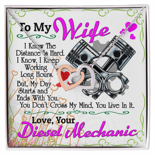 Diesel Mechanic'S Wife - Interlocking Heart Necklace Interlocking Hearts Necklace