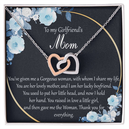 Interlocking Hearts To My Girlfriend’S Mom You’Ve Given Me A Gorgeous Woman With Whom I Share My Life Interlocking Hearts Necklace