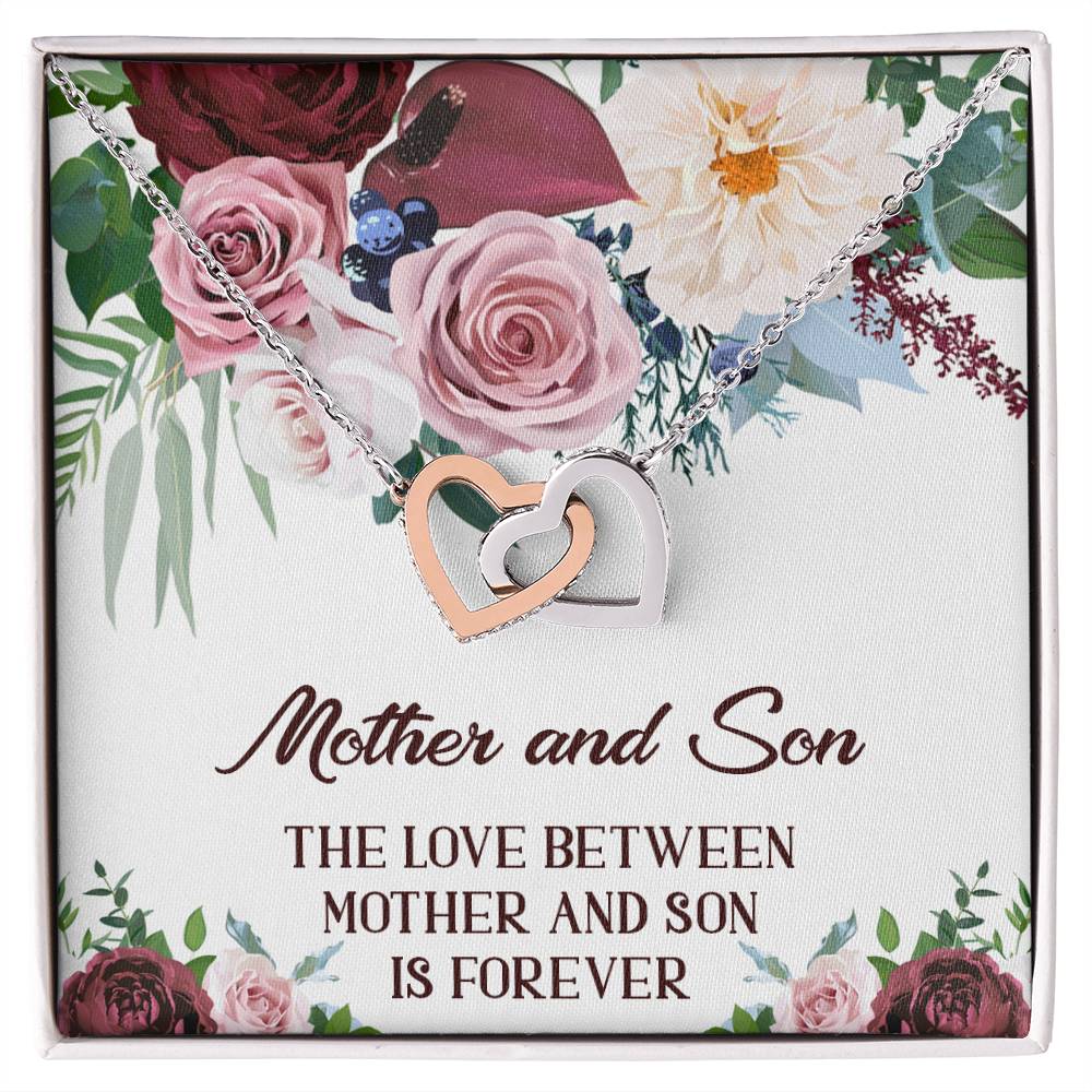 Mother Son Necklace Mother And Son Necklace Mom Jewelry From Son Interlocking Hearts Necklace Gift For Mom From Son Mother And Son Gifts