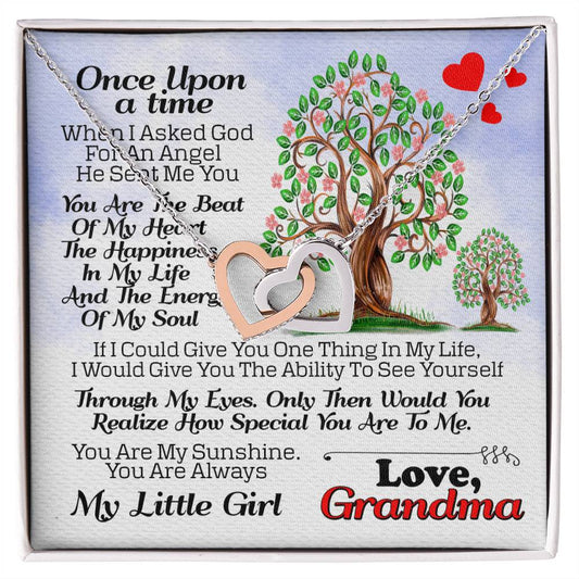 Gift For Granddaughter - Interlocking Heart Necklace Interlocking Hearts Necklace