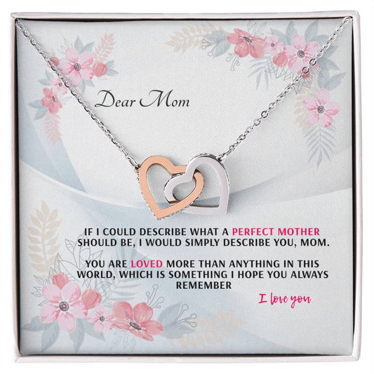 Never-Ending Love Necklace Gift Set For Mom Interlocking Hearts Necklace