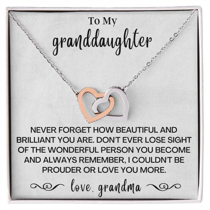 Happy Birthday Or Just To Say I Love You Interlocking Hearts Necklace