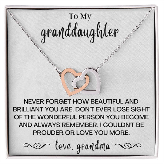 Happy Birthday Or Just To Say I Love You Interlocking Hearts Necklace