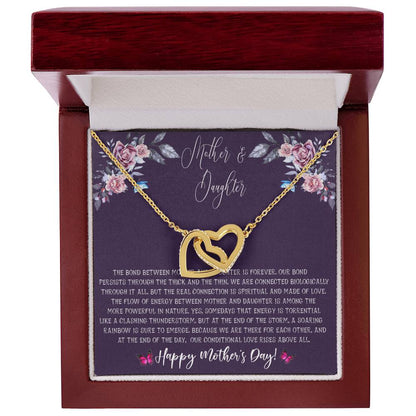 Mother'S Day Gift From Daughter - Mother Daughter Necklace Gifts For Mom Interlocking Hearts Necklace