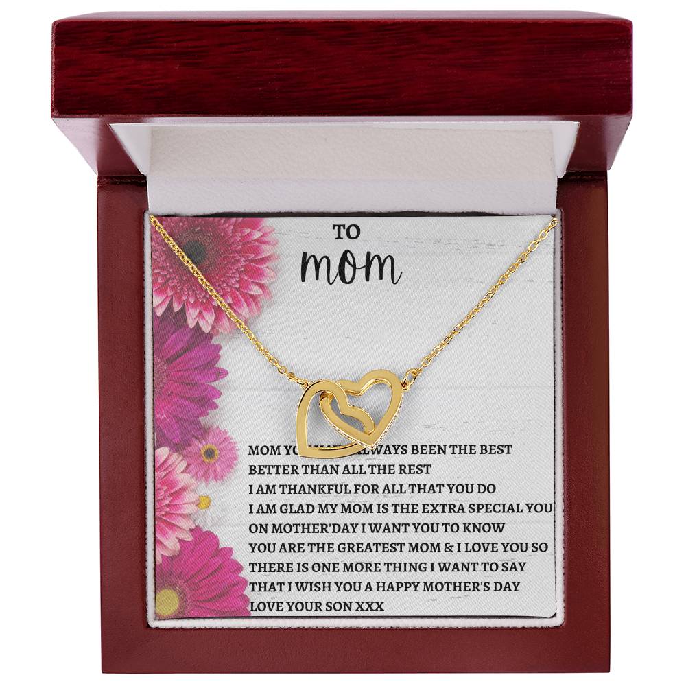 Limited Mothers Day Stock Interlocking Hearts Necklace