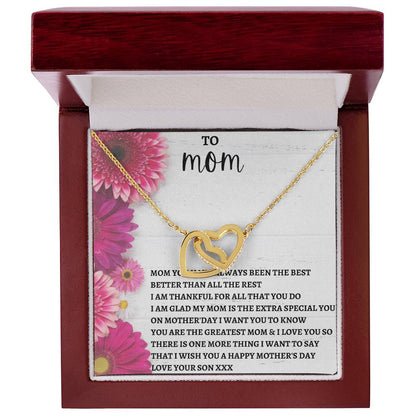 Limited Mothers Day Stock Interlocking Hearts Necklace