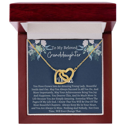 Gift For Granddaughter 6 Interlocking Hearts Necklace