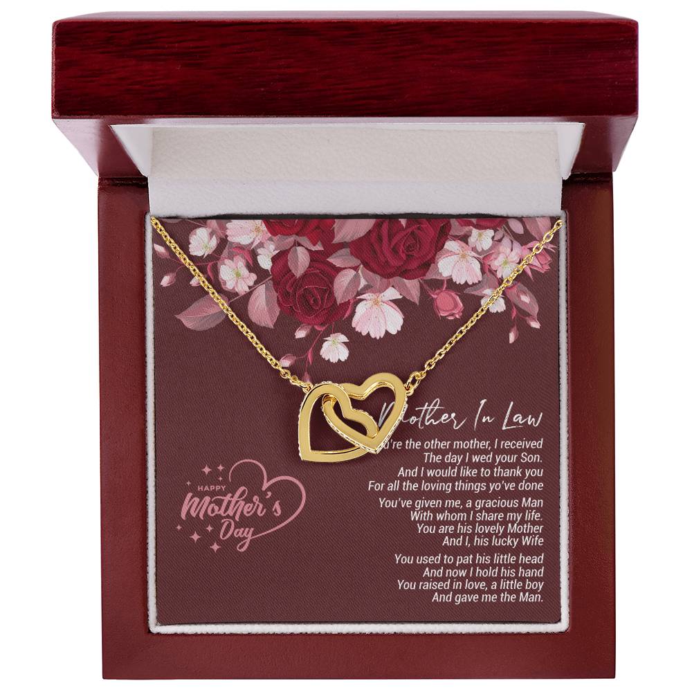 Mothers Day Gift For Mother In Law Mothers Day Jewelry Gift For Mother In Law Gift For Mother In Law Interlocking Hearts Necklace
