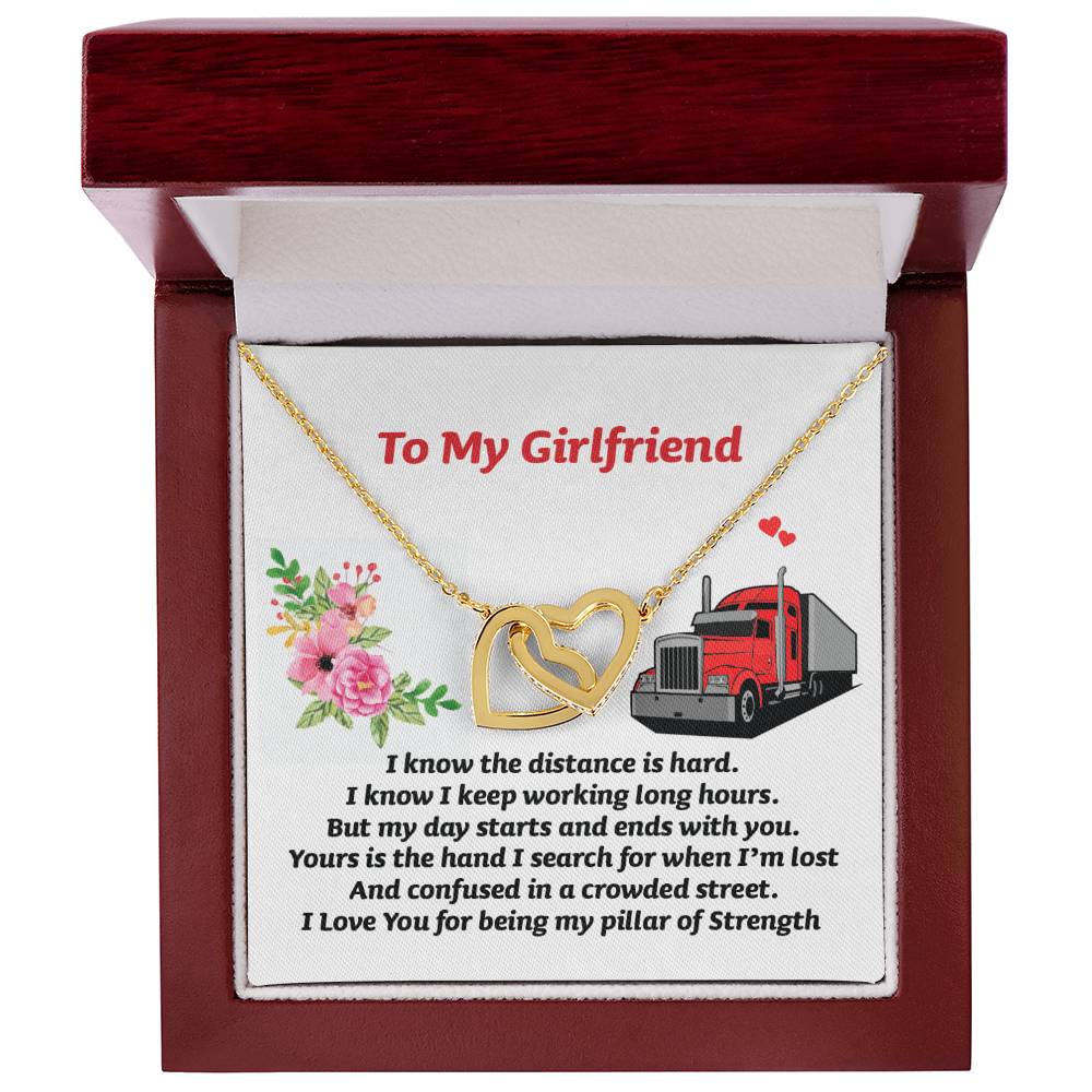 Gift For Girlfriend - Interlocking Heart Necklace Interlocking Hearts Necklace